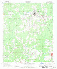 Waldo Arkansas Historical topographic map, 1:24000 scale, 7.5 X 7.5 Minute, Year 1968