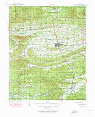 Waldron Arkansas Historical topographic map, 1:62500 scale, 15 X 15 Minute, Year 1939