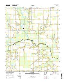 Walker Arkansas Current topographic map, 1:24000 scale, 7.5 X 7.5 Minute, Year 2014
