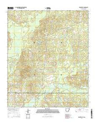 Walkerville Arkansas Current topographic map, 1:24000 scale, 7.5 X 7.5 Minute, Year 2014