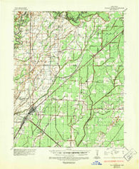 Walnut Ridge Arkansas Historical topographic map, 1:62500 scale, 15 X 15 Minute, Year 1935
