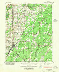 Walnut Ridge Arkansas Historical topographic map, 1:62500 scale, 15 X 15 Minute, Year 1935