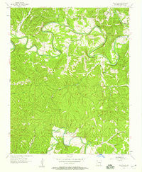 War Eagle Arkansas Historical topographic map, 1:24000 scale, 7.5 X 7.5 Minute, Year 1957