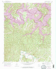 War Eagle Arkansas Historical topographic map, 1:24000 scale, 7.5 X 7.5 Minute, Year 1957