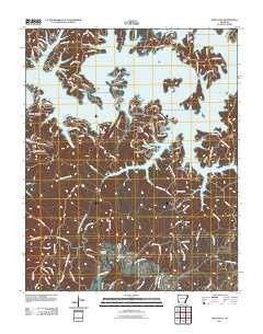 War Eagle Arkansas Historical topographic map, 1:24000 scale, 7.5 X 7.5 Minute, Year 2011