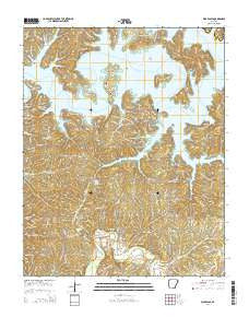 War Eagle Arkansas Current topographic map, 1:24000 scale, 7.5 X 7.5 Minute, Year 2014