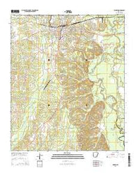 Warren Arkansas Current topographic map, 1:24000 scale, 7.5 X 7.5 Minute, Year 2014