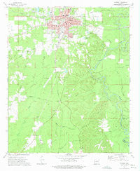 Warren Arkansas Historical topographic map, 1:24000 scale, 7.5 X 7.5 Minute, Year 1973