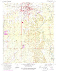Warren Arkansas Historical topographic map, 1:24000 scale, 7.5 X 7.5 Minute, Year 1973