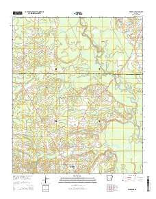 Warren NE Arkansas Current topographic map, 1:24000 scale, 7.5 X 7.5 Minute, Year 2014