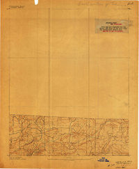 Watalula Arkansas Historical topographic map, 1:62500 scale, 15 X 15 Minute, Year 1887