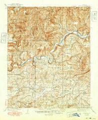 Watalula Arkansas Historical topographic map, 1:62500 scale, 15 X 15 Minute, Year 1939