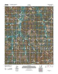 Waterloo Arkansas Historical topographic map, 1:24000 scale, 7.5 X 7.5 Minute, Year 2011