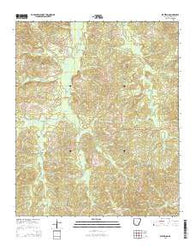 Waterloo Arkansas Current topographic map, 1:24000 scale, 7.5 X 7.5 Minute, Year 2014