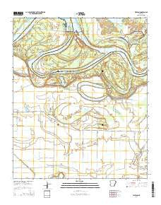 Watson Arkansas Current topographic map, 1:24000 scale, 7.5 X 7.5 Minute, Year 2014