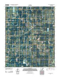 Wattensaw Arkansas Historical topographic map, 1:24000 scale, 7.5 X 7.5 Minute, Year 2011