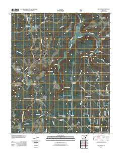 Weathers Arkansas Historical topographic map, 1:24000 scale, 7.5 X 7.5 Minute, Year 2011