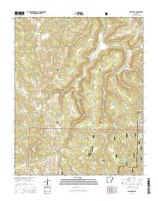 Weathers Arkansas Current topographic map, 1:24000 scale, 7.5 X 7.5 Minute, Year 2014