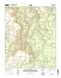 Weber Arkansas Current topographic map, 1:24000 scale, 7.5 X 7.5 Minute, Year 2014