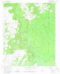 Weber Arkansas Historical topographic map, 1:24000 scale, 7.5 X 7.5 Minute, Year 1967