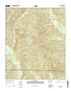 Wesson Arkansas Current topographic map, 1:24000 scale, 7.5 X 7.5 Minute, Year 2014
