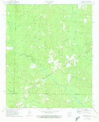 Wesson SW Arkansas Historical topographic map, 1:24000 scale, 7.5 X 7.5 Minute, Year 1971