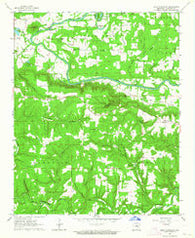 West Pangburn Arkansas Historical topographic map, 1:24000 scale, 7.5 X 7.5 Minute, Year 1963