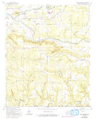 West Pangburn Arkansas Historical topographic map, 1:24000 scale, 7.5 X 7.5 Minute, Year 1963