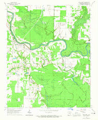 West Point Arkansas Historical topographic map, 1:24000 scale, 7.5 X 7.5 Minute, Year 1964