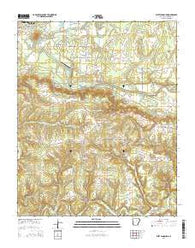 West Pangburn Arkansas Current topographic map, 1:24000 scale, 7.5 X 7.5 Minute, Year 2014