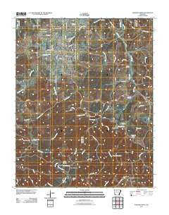 Western Grove Arkansas Historical topographic map, 1:24000 scale, 7.5 X 7.5 Minute, Year 2011