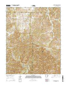 Western Grove Arkansas Current topographic map, 1:24000 scale, 7.5 X 7.5 Minute, Year 2014