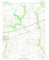 Wheatley Arkansas Historical topographic map, 1:24000 scale, 7.5 X 7.5 Minute, Year 1971