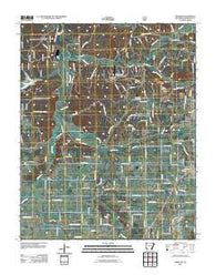 Wheeler Arkansas Historical topographic map, 1:24000 scale, 7.5 X 7.5 Minute, Year 2011