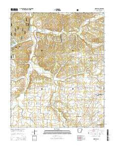 Wheeler Arkansas Current topographic map, 1:24000 scale, 7.5 X 7.5 Minute, Year 2014