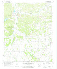 Wheeler Arkansas Historical topographic map, 1:24000 scale, 7.5 X 7.5 Minute, Year 1970