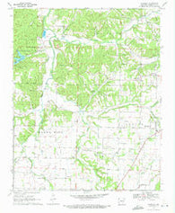 Wheeler Arkansas Historical topographic map, 1:24000 scale, 7.5 X 7.5 Minute, Year 1970