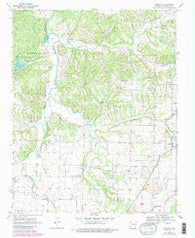Wheeler Arkansas Historical topographic map, 1:24000 scale, 7.5 X 7.5 Minute, Year 1970