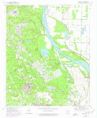 White Hall Arkansas Historical topographic map, 1:24000 scale, 7.5 X 7.5 Minute, Year 1970