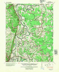 Whitmore Arkansas Historical topographic map, 1:62500 scale, 15 X 15 Minute, Year 1940