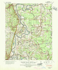 Whitmore Arkansas Historical topographic map, 1:62500 scale, 15 X 15 Minute, Year 1940