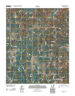 Willisville Arkansas Historical topographic map, 1:24000 scale, 7.5 X 7.5 Minute, Year 2011