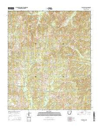 Willisville Arkansas Current topographic map, 1:24000 scale, 7.5 X 7.5 Minute, Year 2014