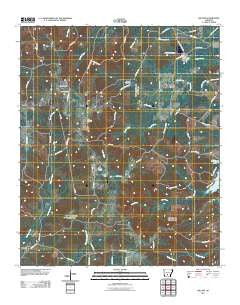 Willow Arkansas Historical topographic map, 1:24000 scale, 7.5 X 7.5 Minute, Year 2011