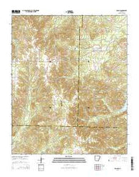 Willow Arkansas Current topographic map, 1:24000 scale, 7.5 X 7.5 Minute, Year 2014