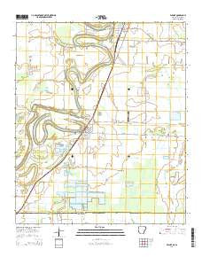 Wilmot Arkansas Current topographic map, 1:24000 scale, 7.5 X 7.5 Minute, Year 2014