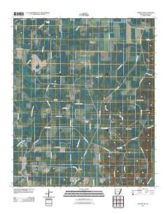 Wilmot NW Arkansas Historical topographic map, 1:24000 scale, 7.5 X 7.5 Minute, Year 2011