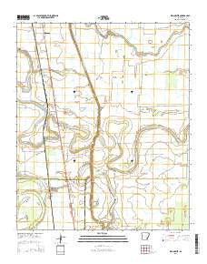 Winchester Arkansas Current topographic map, 1:24000 scale, 7.5 X 7.5 Minute, Year 2014
