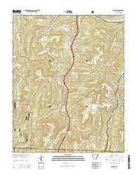 Winslow Arkansas Current topographic map, 1:24000 scale, 7.5 X 7.5 Minute, Year 2014