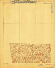 Winslow #3 Arkansas Historical topographic map, 1:62500 scale, 15 X 15 Minute, Year 1898